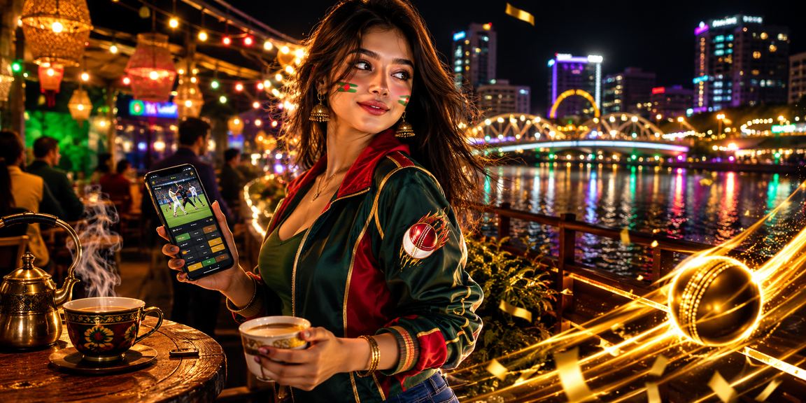 ঢাকার রাতের বাজারে ক্রিকেট বেটিং উপভোগরত তরুণদের দল